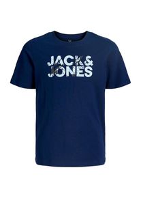 Jack & Jones Jack & Jones Junior Shirt 'JJSTYD' marine / lichtblauw / donkergrijs 128