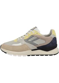 Floris van Bommel Heren Sneakers laag 'De Treener 01.00' beige / marine / geel / grijs 41.5