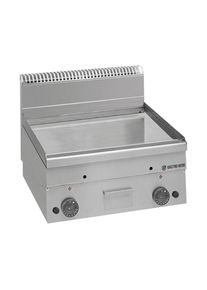MBM Plancha à gaz série 66 - 60/60 lisse, chromée, appareil à poser| Professionnel | HoReCa | CHR
