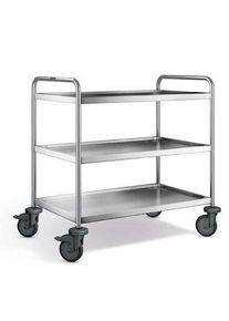 Chariot de service Blanco SW 10 x 6-3, roulettes en plastique - modèle renforcé| Professionnel | HoReCa | CHR