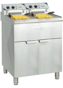 Casselin Friteuse électrique sur pieds 2 x 10 litres haut rendement| Professionnel | HoReCa | CHR
