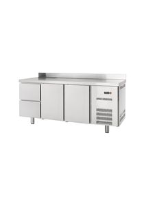 Table réfrigérée 600 2/2 avec dosseret| Professionnel | HoReCa | CHR