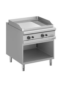 MBM Plancha à gaz série 98 - 80/90 ⅔ lisse, chromée, ⅓ rainurée| Professionnel | HoReCa | CHR