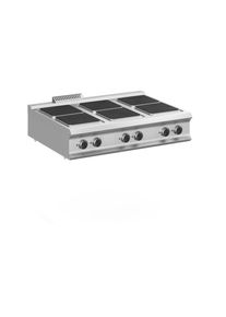 MBM Cuisinière électrique Dexion Lux 980 - 120/90, plaques de cuisson carrées, appareil à poser| Professionnel | HoReCa | CHR
