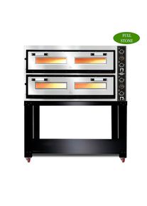 Four à pizza GMG Classic Lux 6+6 33cm 400V avec cheminée| Professionnel | HoReCa | CHR