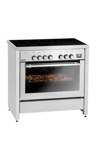 Bartscher Cuisinière électrique 5K-EBMF avec four multifonctions| Professionnel | HoReCa | CHR