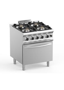 MBM Cuisinière à gaz Dexion Lux 700 - 70/73 avec four à gaz 34 kW| Professionnel | HoReCa | CHR