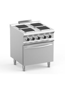 MBM Fourneau électrique Dexion Lux 700 - 70/73 avec four électrique - plaques carrées| Professionnel | HoReCa | CHR