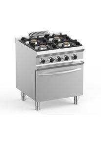 MBM Cuisinière à gaz Dexion Lux 700 - 70/73 28 kW avec four électrique à air pulsé| Professionnel | HoReCa | CHR