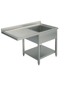 Plonge passage lave-vaisselle ECO 12x7 avec 1 bac à droite| Professionnel | HoReCa | CHR