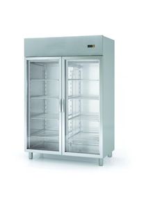 Armoire réfrigérée Profi 1400 GN 2/1 - avec 2 portes vitrées| Professionnel | HoReCa | CHR