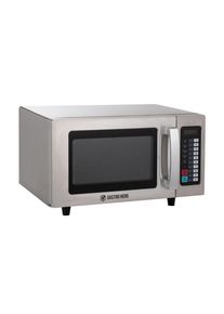 GastroHero Micro-ondes ECO 1000 W, Micro-ondes Gastro, 25 litres, fonction décongélation, y compris écran LED avec Touch-Pad, inox| Professionnel |