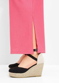 Décolleté con zeppa in corda, Nero, Taglia 40, bonprix