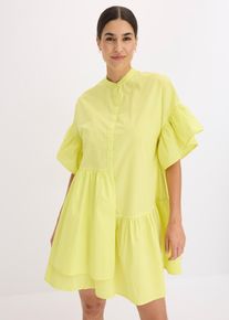 Abito tunica in puro cotone biologico - Giallo - Taglia 44 - bonprix