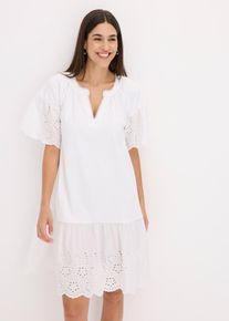 Abito tunica in puro cotone biologico - Bianco - Taglia 42/44 (S) - bonprix
