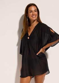 Tunica copricostume trasparente - Nero - Taglia 50/52 (L) - bonprix