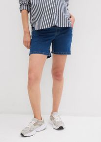 Shorts prémaman in denim di cotone elasticizzato - Blu - Taglia 56 - bonprix