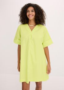 Abito tunica in puro cotone biologico - Giallo - Taglia 46 - bonprix