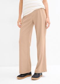 Pantaloni prémaman comodi loose fit, Beige, Taglia 58, bonprix