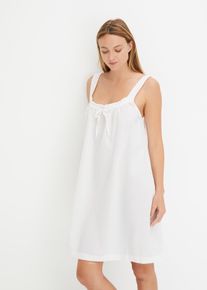 Camicia da notte oversize in seersucker leggero - Bianco - Taglia 54/56 (XL) - bonprix