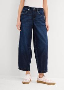 Jeans cropped a palloncino vita media - Blu - Taglia 58 - bonprix