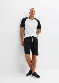 T-shirt et bermuda (Ens. 2 pces.) - noir - taille 68/70 (4XL) avec coton - bonprix