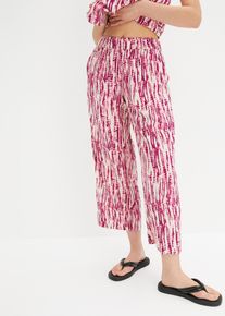 Pantalon taille extensible imprimé - violet - taille 48 - Viscose - bonprix