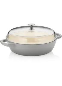 Kela Schmorpfanne , Hellgrau , Metall , 3,8 l , 16 cm , Kochgeschirr, Pfannen, Bratpfannen