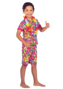 Amscan Ensemble Hawaii pour enfants 3 pièces rose