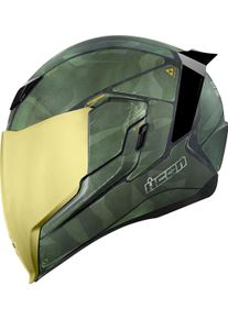 Icon Airflite Battlescar 2, full face helmet , color: Green , size: S
