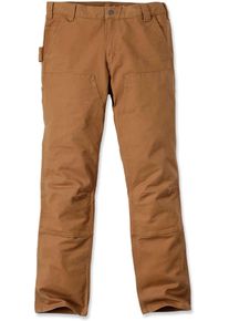 Carhartt Duck Double Front, cargobroek , kleur: bruin , maat: W30/L30