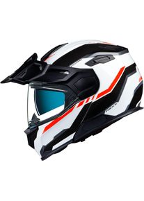 Nexx X.Vilijord Continental, flip up helmet , color: White/Black/Red , size: XXL
