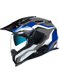 Nexx X.WED 2 Columbus, adventure helmet , color: Black/White/Grey/Blue , size: M