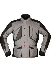 Modeka Aeris, veste textile , couleur: Gris/Noir , taille: XXL