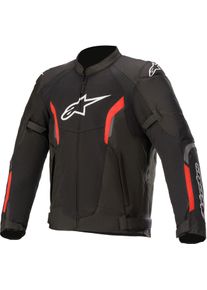 Alpinestars AST V2 Air, kurtka tekstylna , kolor: Czarny/Neonowyowy-Czerwony , rozmiar: M