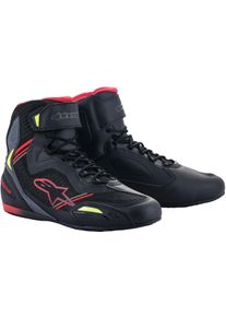 Alpinestars Faster 3 Rideknit 2022, schoenen , kleur: Zwart/Rood/Neon-Geel , maat: 10.5 US