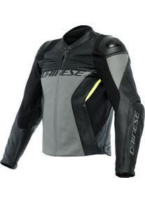 Dainese Racing 4, leather jacket , color: Grey/Black , size: 48