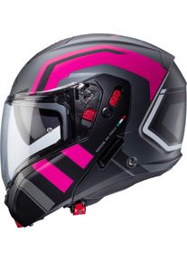 CABERG Horus X Road, flip up helmet , color: Matt Grey/Black/Pink , size: S