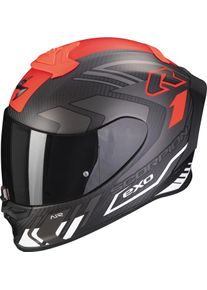 Scorpion EXO-R1 Evo Carbon Air Supra, full face helmet , color: Matt-Black/Silver/White , size: M
