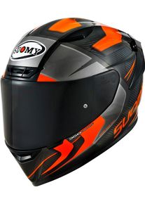Suomy TX-Pro Advance Carbon, integraalhelm , kleur: Zwart/Neon-Oranje , maat: M