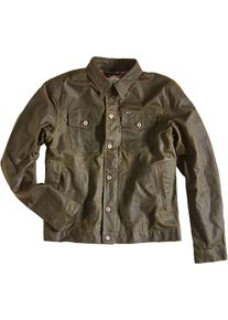 Rokker Wax Cotton, textieljas , kleur: donkergroen , maat: L