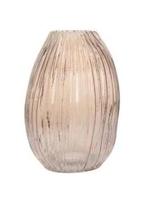 Kayoom Vase , Altrosa , Glas , bauchig , 16x25x18 cm , mundgeblasen, handgemacht , Dekoration, Vasen, Glasvasen