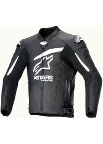 Alpinestars GP Plus R V4 Airflow, skórzana kurtka perforowana , kolor: Czarny/Biały , rozmiar: 54