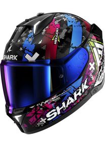 SHARK Skwal i3 Hellcat, casque int&eacute;gral , couleur: Noir/Argent/Bleu , taille: XL