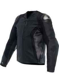 Dainese Avro 5, leren jas , kleur: zwart/donkergrijs , maat: 48