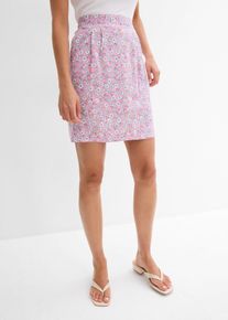 bonprix Sp&oacute;dnica mini z lejącej wiskozy, r&oacute;żowy, 46
