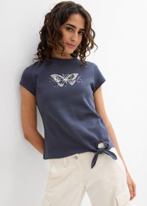 bonprix T-shirt z czystej bawełny organicznej, niebieski, 44/46
