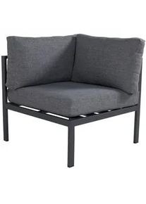 Gardenson Loungeeckteil , Grau, Schwarz , Metall , 74x65x74 cm , Gartenmöbel, Loungemöbel, Lounge-Serien