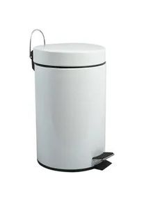 MSV-Spirella Treteimer , Weiß , Kunststoff , 12 l , 25x40.4x25 cm , Haushalt & Kleinelektro, Reinigung, Mülleimer & Abfallsammler