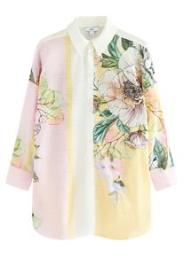 next Strandkleid Damen hellgelb / grün / rosa / weiß Größe 50